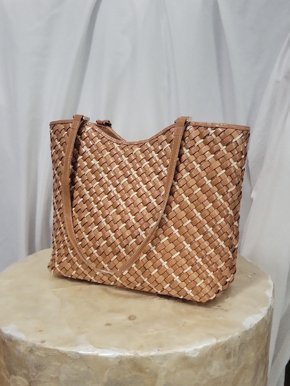 NINE WEST woven pattern bag
